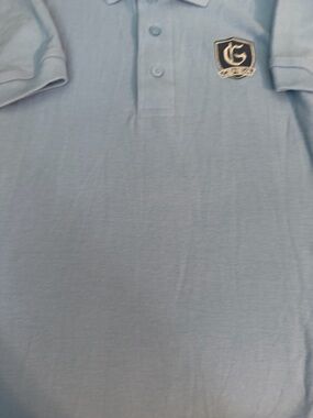 Tom Sawyer Light Blue Kids Polo Shirt with Geneva Crest Detail YXS 5/6